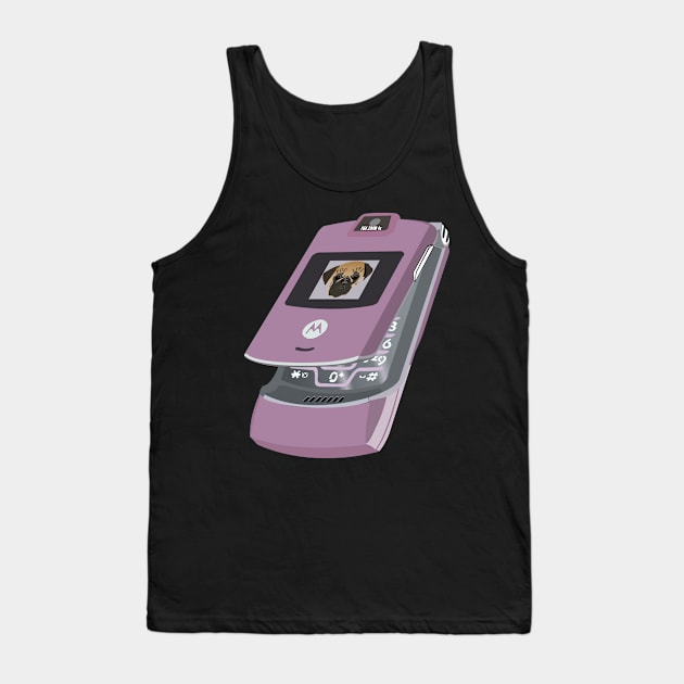 Folding Phone, Shmolding Shmone Tank Top by dinomitrondesigns